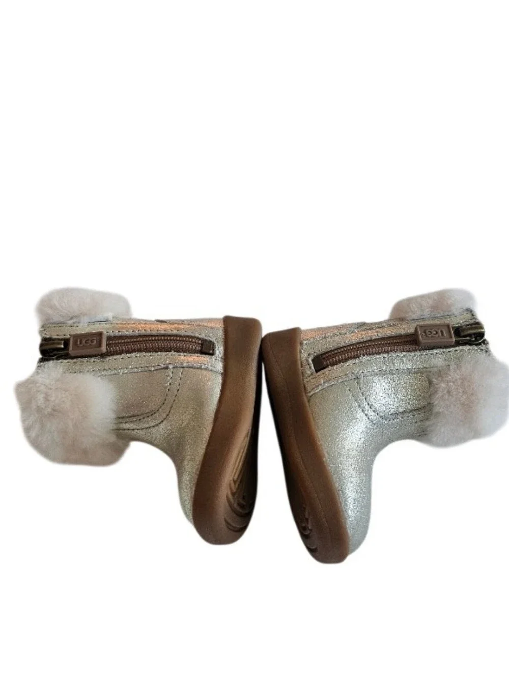 NWOT UGG Baby Jorie II  Metallic Brown Toned Sole Suede Boots